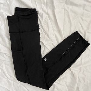Black Lululemon Fast and Free Leggings
